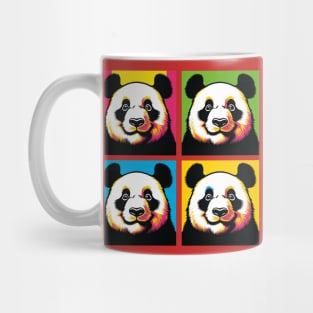 Pop Squinting Panda - Funny Panda Art Mug